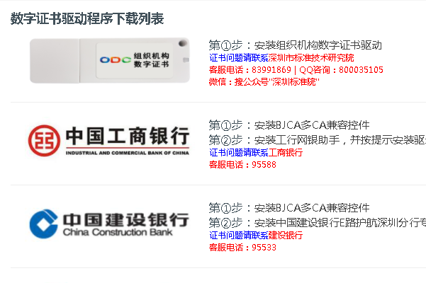 數(shù)字證書驅動程序【下載列表】-深圳市市場監(jiān)督管理局-深圳公司注冊數(shù)字簽名